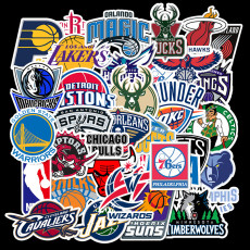 32 non-repetitive basketball ball logo sneakers graffiti stickers trolley case travel skateboard guitar waterproof