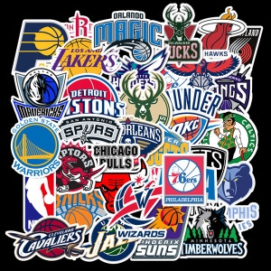 32 non-repetitive basketball ball logo sneakers graffiti stickers trolley case travel skateboard guitar waterproof