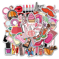 50 girls cosmetics cute graffiti stickers suitcase laptop guitar waterproof stickers stickers