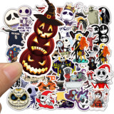 50 zombie brides and Christmas Fright night Halloween theme holiday waterproof removable suitcase graffiti stickers