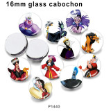 10pcs/lot  Wizard  witch  glass picture printing products of various sizes  Fridge magnet cabochon