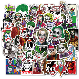 50 pieces of The Joker suitcase luggage trolley car stickers waterproof removable graffiti stickers