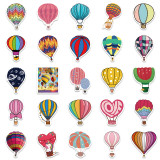 50 cartoon hot air balloon graffiti stickers decorative suitcase water cup guitar waterproof DIY