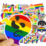 50 colorful cool and cute amazon hot luggage stickers super waterproof personalized graffiti suitcase stickers