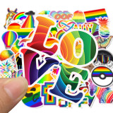 50 colorful cool and cute amazon hot luggage stickers super waterproof personalized graffiti suitcase stickers