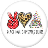 20MM  Christmas  Car  Snowman  Print   glass  snaps buttonDeer