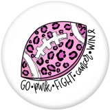 20MM  MOM  rugby  Basketball  Print   glass  snaps buttons