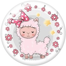 20MM  Cat  Elephant  sheep  Dog  Patriots  Print   glass  snaps buttons