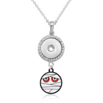 Halloween  Necklace With accessories silver  fit 20MM chunks 50CM chain  snaps jewelry necklace for girls