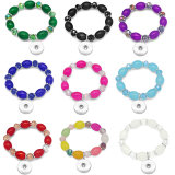 1 buttons With  snap crystal Elasticity  bracelet fit18&20MM  snaps jewelry