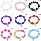 1 buttons With  snap crystal Elasticity  bracelet fit12MM  snaps jewelry