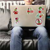 50 pieces of movie green hair monster Grinch graffiti stickers motorcycle suitcase notebook waterproof without leaving glue
