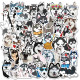 50 cute pet husky graffiti stickers suitcase laptop thermos computer waterproof stickers