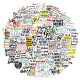 100 inspirational English learning motto graffiti stickers decorative luggage waterproof without leaving glue stickers