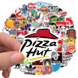 101 new personality cartoon tide brand graffiti stickers mobile phone skateboard luggage waterproof without leaving glue stickers removable
