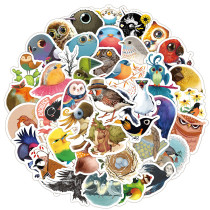 50 fairy tale cartoon animals cute bird owl graffiti stickers mobile phone water cup computer hand account book stickers