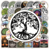 50 new totem tree of life graffiti stickers waterproof suitcase notebook scooter water cup stickers