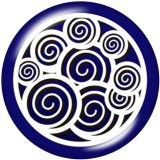 20MM  Love  mandala  Print   glass  snaps buttons