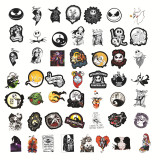 50 Christmas Horror Night Halloween Horror Graffiti Stickers Window Wall Wall Water Cup Trolley Sticker Stickers