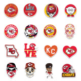50 Kansas City Chiefs Rugby Graffiti Stickers Motorcycle Skateboard Street Decoration Stickers