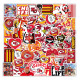 50 Kansas City Chiefs Rugby Graffiti Stickers Motorcycle Skateboard Street Decoration Stickers