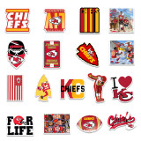 50 Kansas City Chiefs Rugby Graffiti Stickers Motorcycle Skateboard Street Decoration Stickers