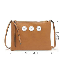 Ladies Clutch New Fashion Baita Envelope Bag Candy Color One-shoulder Messenger Bag fit 18mm snap button jewelry