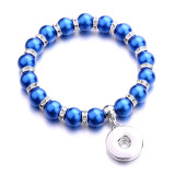 1 buttons With  snap Pearl Elasticity  bracelet fit18&20MM  snaps jewelry