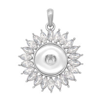 love snap Silver  Pendant  fit 20MM snaps style jewelry