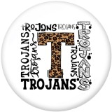 20MM  Basketbal   MAMA   Print  glass  snaps  buttons