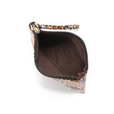New style PU crocodile pattern ladies coin purse European and American simple clutch fit 18mm snap button jewelry