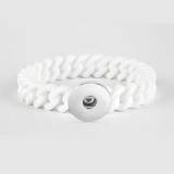 1 snap button bracelet  Silicone Rainbow fit 18-20mm snaps