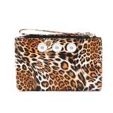New style PU crocodile pattern ladies coin purse European and American simple clutch fit 18mm snap button jewelry