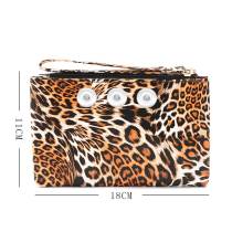 New style PU crocodile pattern ladies coin purse European and American simple clutch fit 18mm snap button jewelry