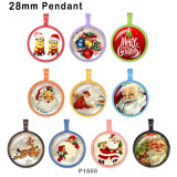 10pcs/lot Christmas  glass picture printing products of various sizes  Fridge magnet cabochon