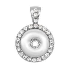 snap Silver  Pendant  fit 20MM snaps style jewelry