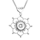 Necklace love 80CM chain silver  fit 20MM chunks snaps jewelry necklace for women