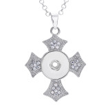Necklace love 80CM chain silver  fit 20MM chunks snaps jewelry necklace for women