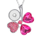 Necklace love 80CM chain silver  fit 20MM chunks snaps jewelry necklace for women