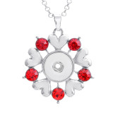 Necklace love 80CM chain silver  fit 20MM chunks snaps jewelry necklace for women