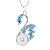 Necklace 80CM chain silver  fit 20MM chunks snaps jewelry necklace for women