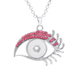 Necklace 80CM chain silver  fit 20MM chunks snaps jewelry necklace for women