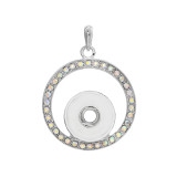 snap Silver  Pendant  fit 20MM snaps style jewelry