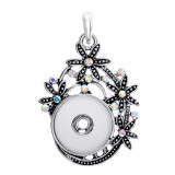 snap Silver  Pendant  fit 20MM snaps style jewelry