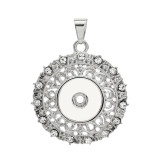 snap Silver  Pendant  fit 20MM snaps style jewelry