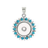 snap Silver  Pendant  fit 20MM snaps style jewelry