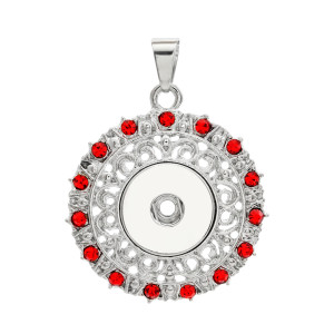 snap Silver  Pendant  fit 20MM snaps style jewelry