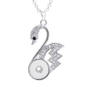 Necklace 80CM chain silver  fit 20MM chunks snaps jewelry necklace for women