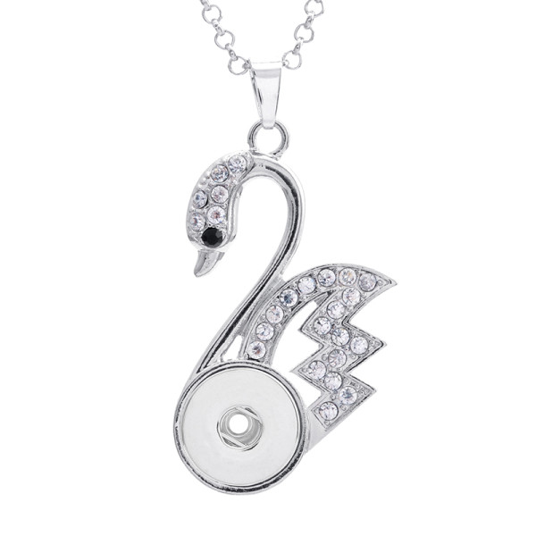 Necklace 80CM chain silver  fit 20MM chunks snaps jewelry necklace for women