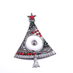 Christmas snap button jewelry DIY  Pendant Silver    fit 20MM snaps style jewelry